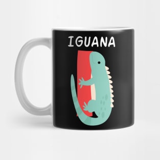 Iguana Alphabet Funny Mug